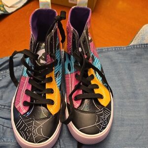 Colorful High-Top Athletic Shoes